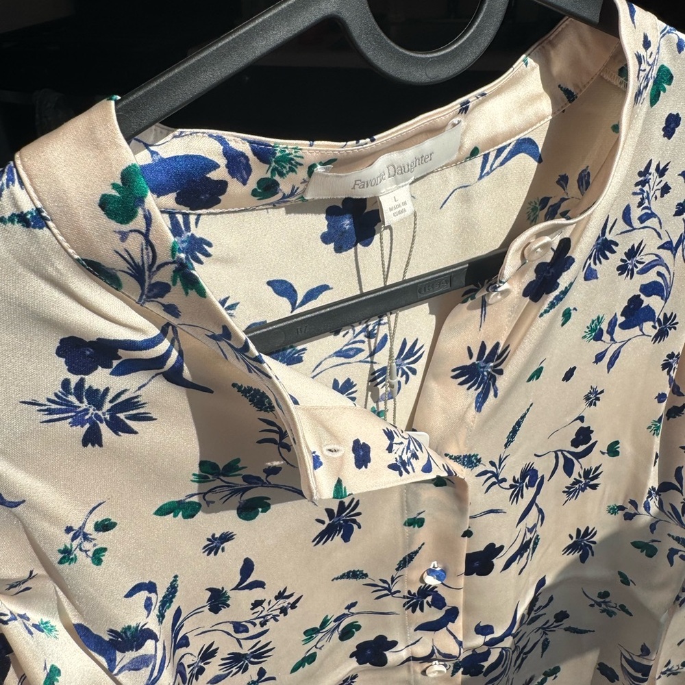 Favorite Daughter The Lauren Top | Pretty In Pink Floral blouse - Picture 12 of 15